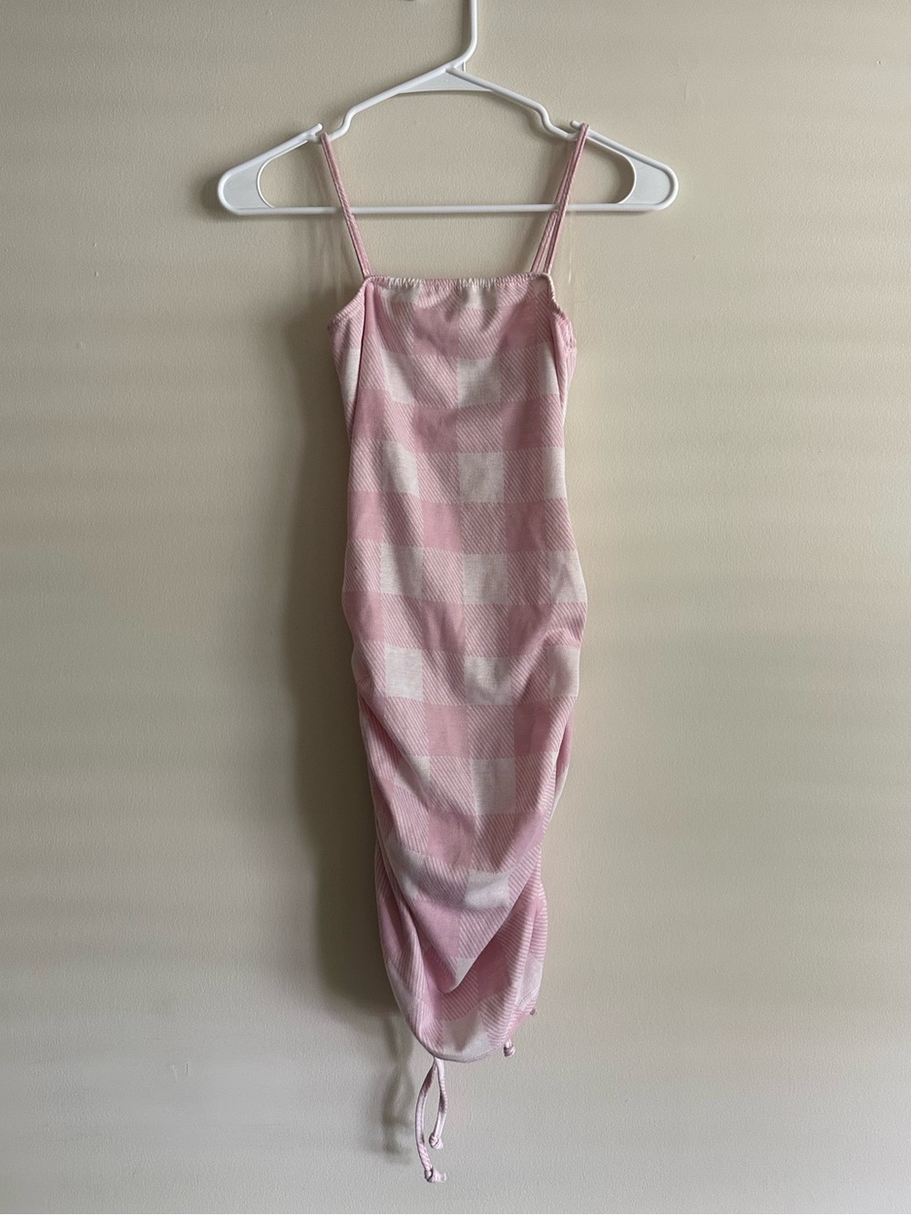 NWT | Olivia Rae Pink and White Gingham Tank Dress